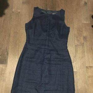 Bianca Nygard navy blue linen dress